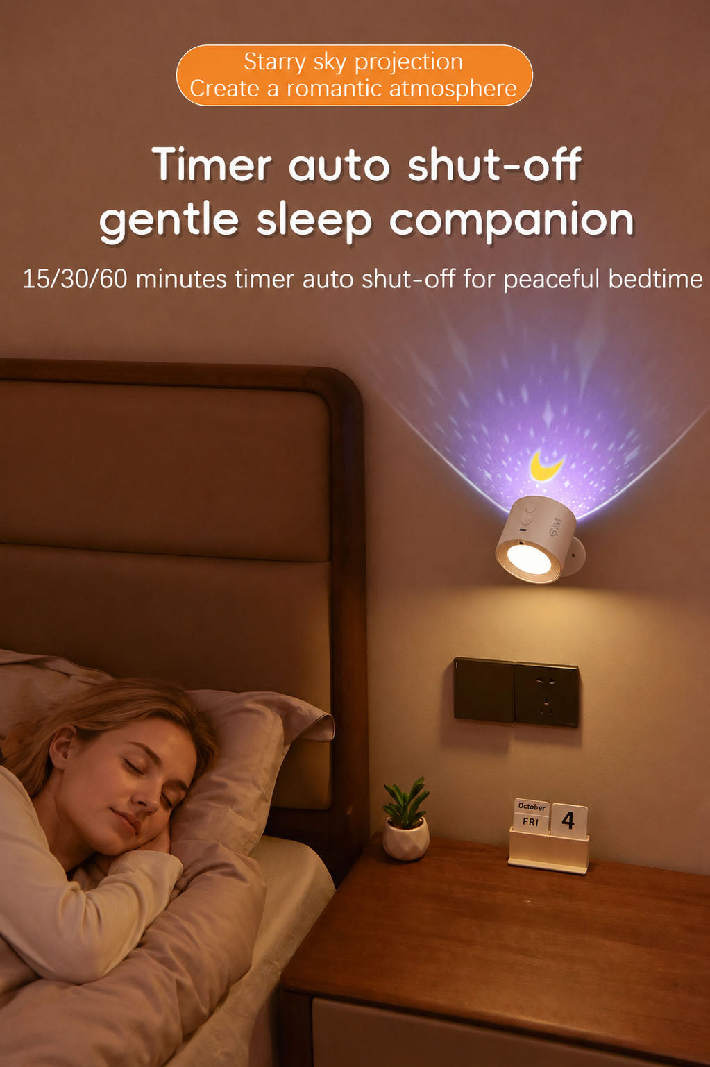 Projection wall light
