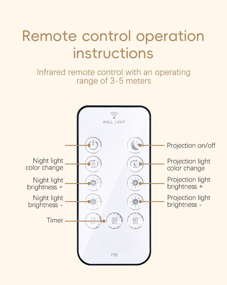 Projection wall light