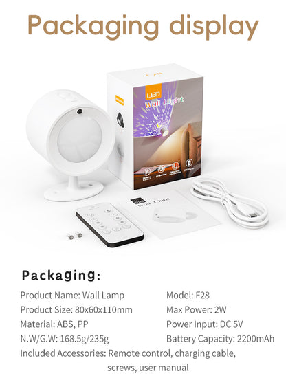 Projection wall light